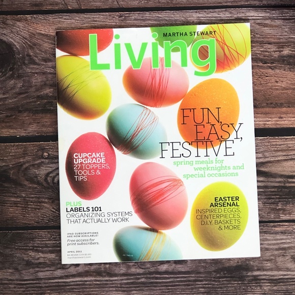 MARTHA STEWART Living Magazines 4/2012 & May 2012 Easter Egg & Cupcakes - Picture 16 of 16